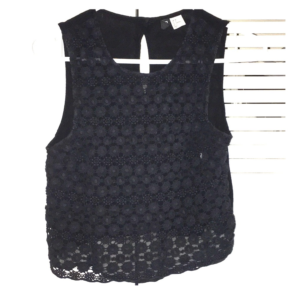 H&M Floral Black Tank Top 